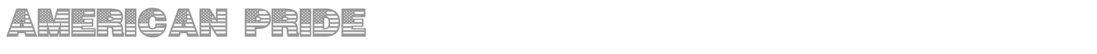 American Pride font preview